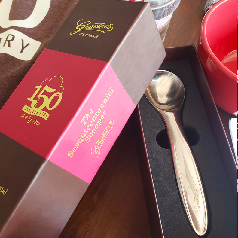 A 150 Anniversary Graeter's Ice Cream Scoop.